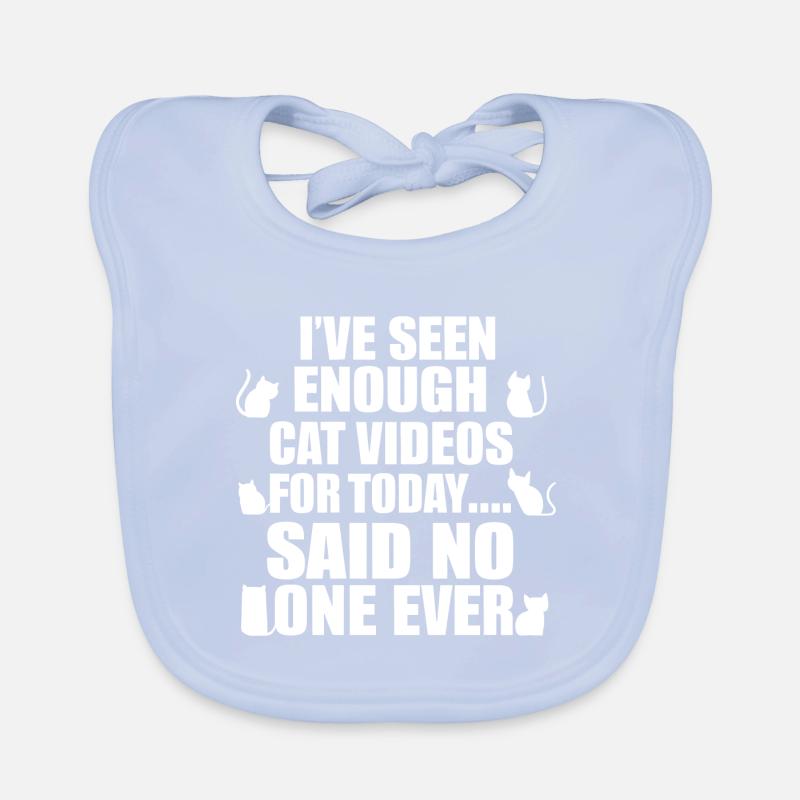 Never enough cat videos! Organic Baby Bibs