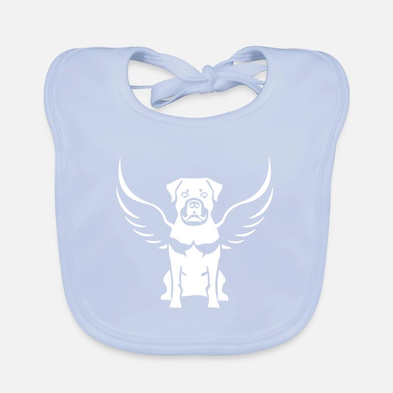 Rottweiler Aile d’ange Silhouette Bavoir bio Bébé