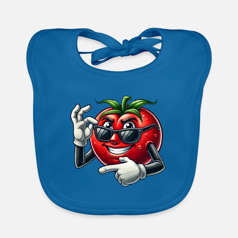 Cool Tomate Lunettes de Soleil Dessin Animé Veggie Fun Bavoir bio Bébé