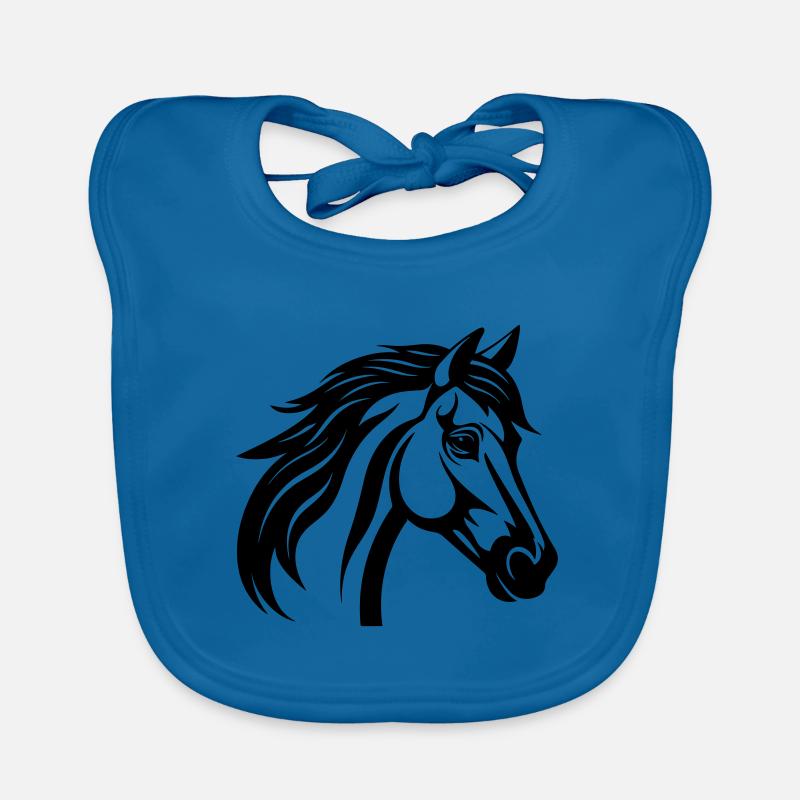 Horse Head Organic Baby Bibs