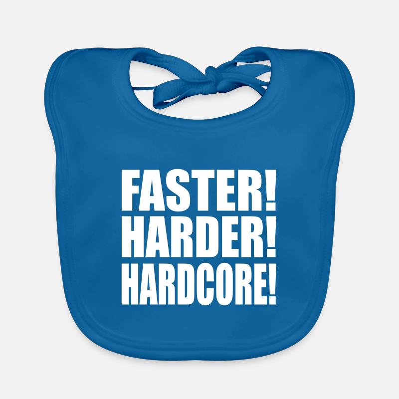 Faster Harder Hardcore FR Bavoir bio Bébé