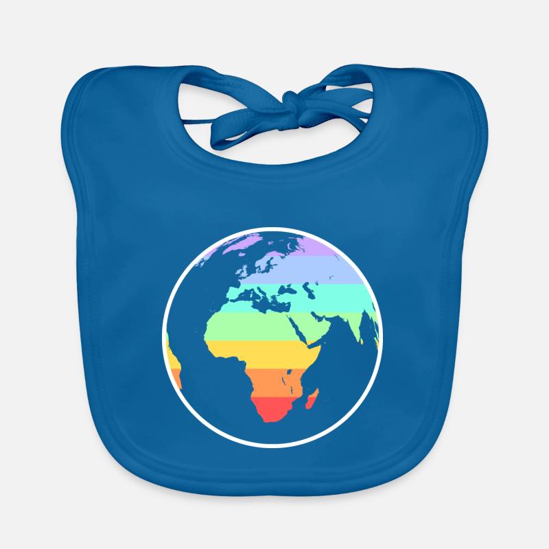 Regenbogen Welt Baby Bio-Lätzchen