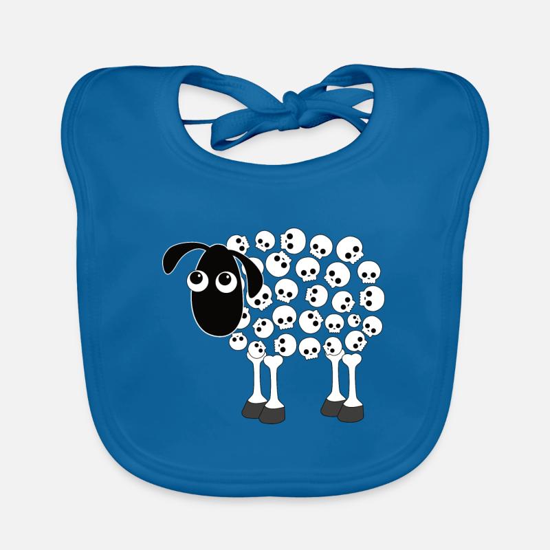 Sheep Skull Bone Skulls Gothic Skirt Organic Baby Bibs