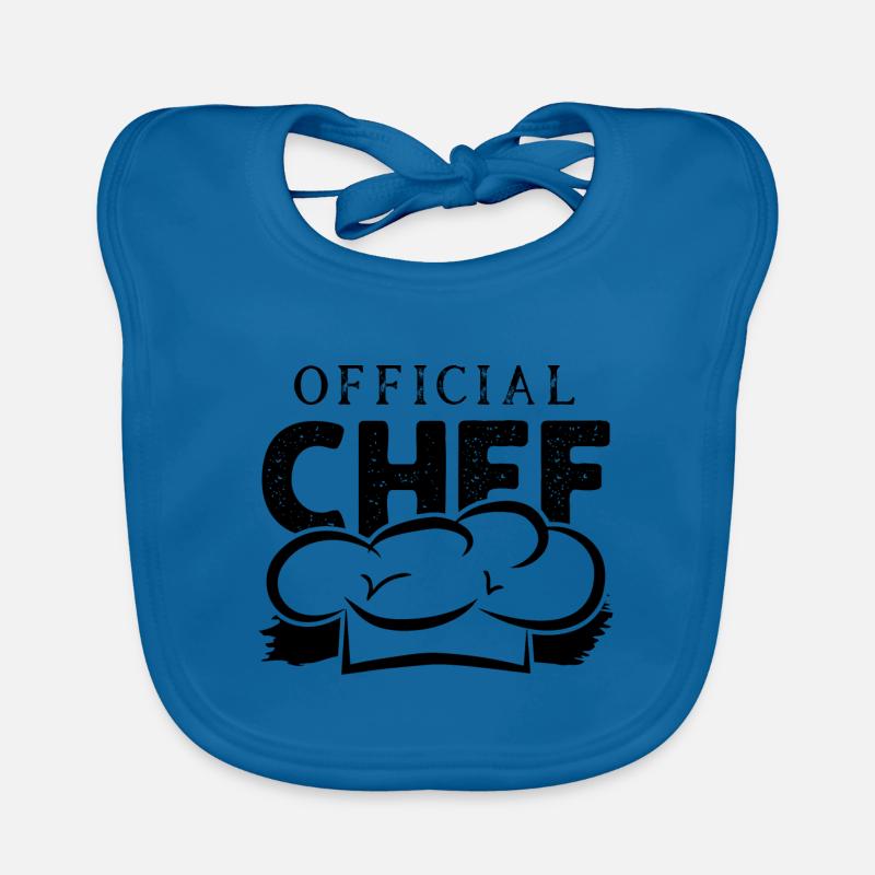 chef chef chef cook cooking Organic Baby Bibs