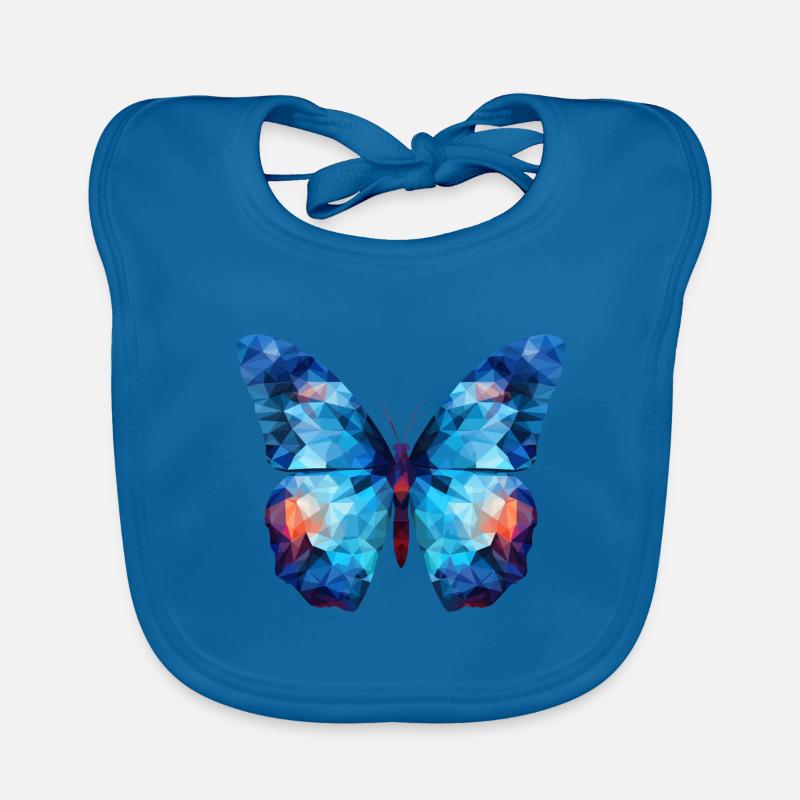 Blue Morpho Butterfly Organic Baby Bibs