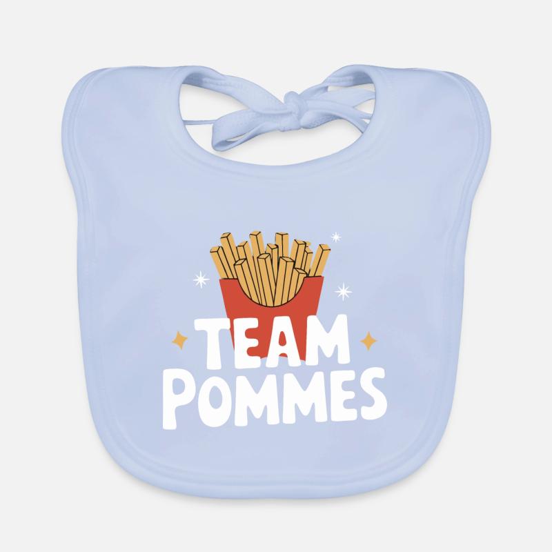 Frites, frites, restauration rapide Bavoir bio Bébé