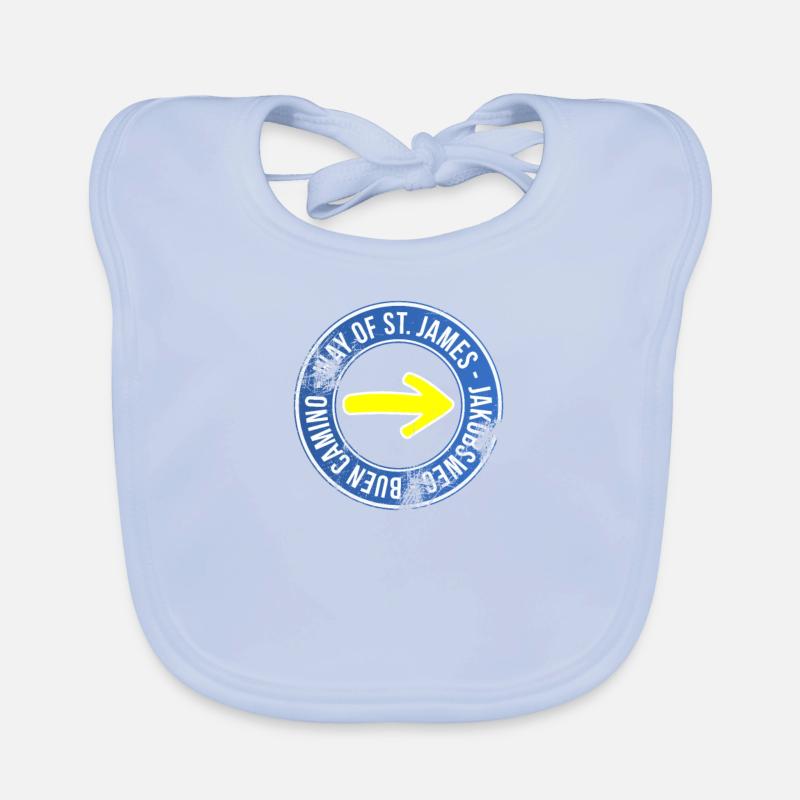 Pilgrimage to Santiago de Compostela Organic Baby Bibs