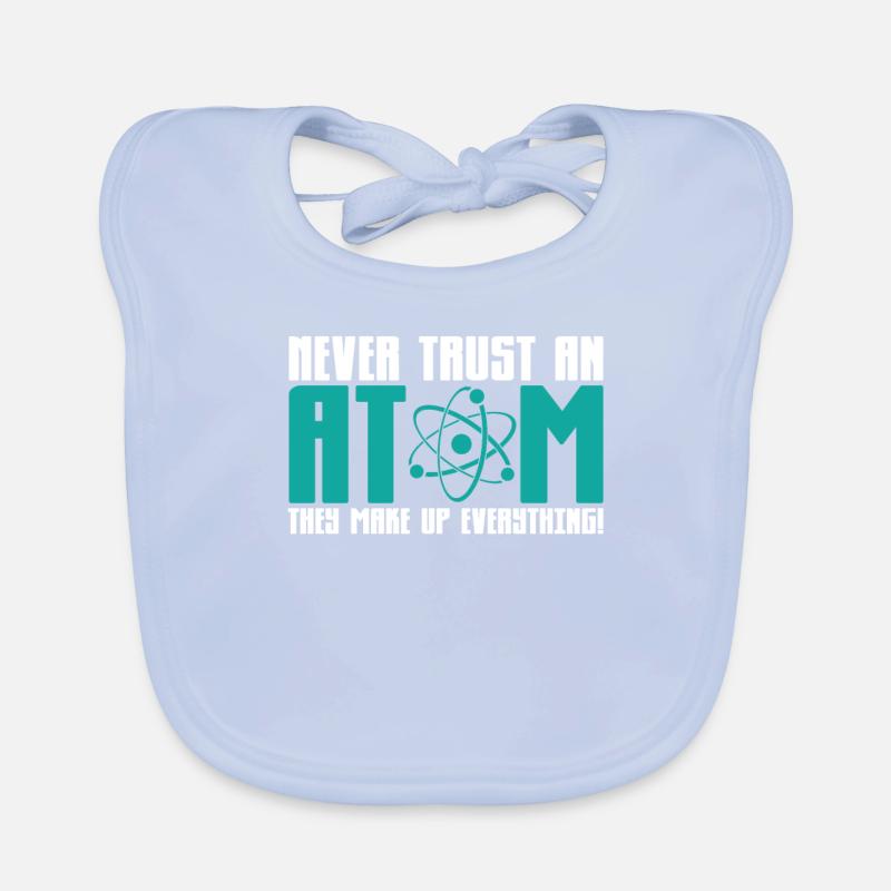 Physics Physicist Universe Atom Funny Gift Organic Baby Bibs