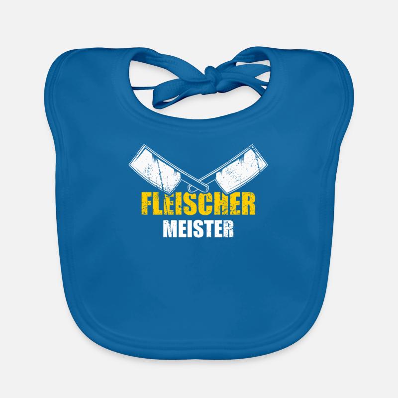 Cooler Fleischer Meister Hackbeil Baby Bio-Lätzchen