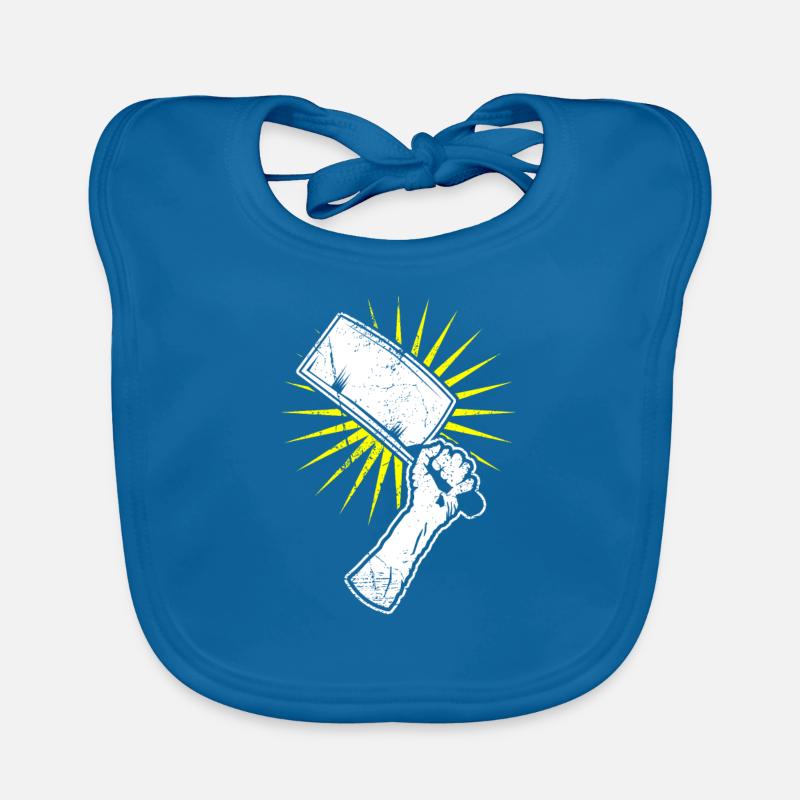 Hackbeil Kuechenbeil Geschenk Baby Bio-Lätzchen