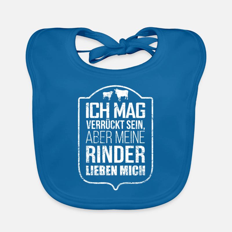 Rind Rinder Rinderhalter Geschenkidee Baby Bio-Lätzchen