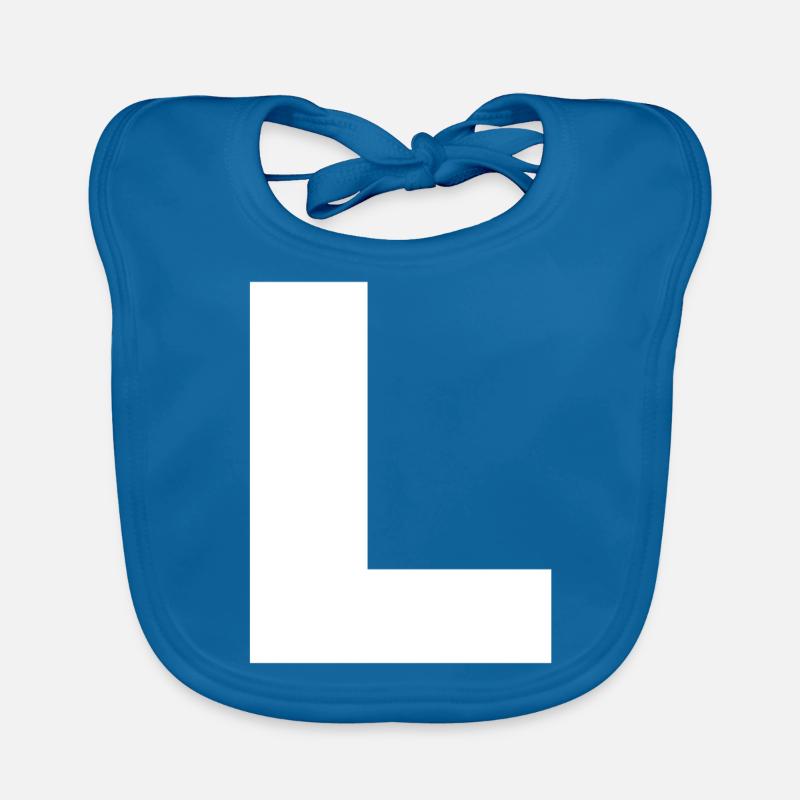 Lettre Initiales L Bavoir bio Bébé