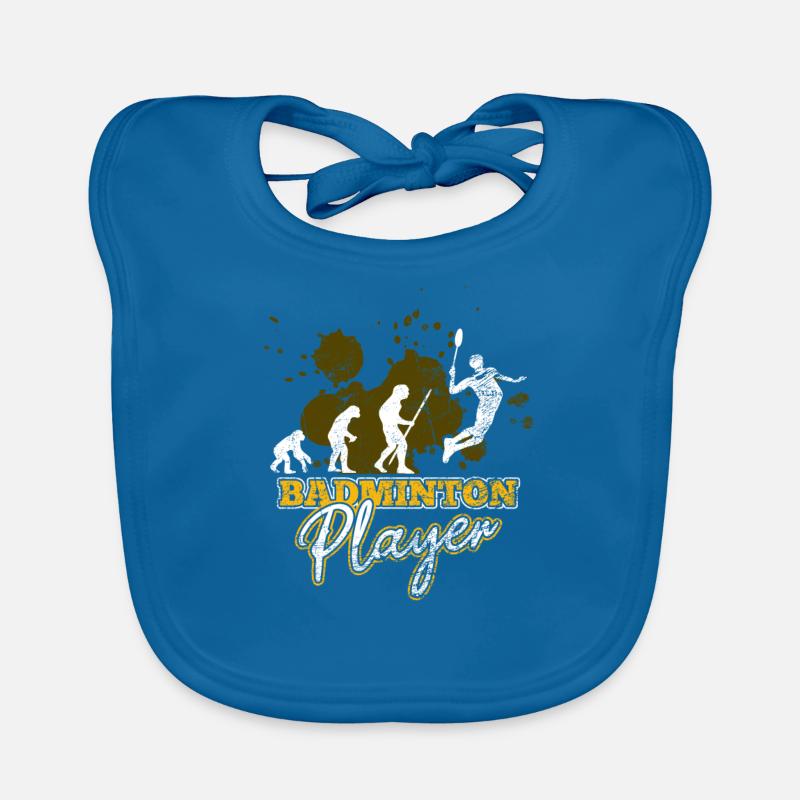 Cooles Badminton Baby Bio-Lätzchen