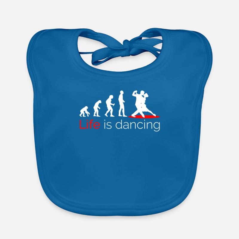 Dance dancers couple dance evolution Organic Baby Bibs