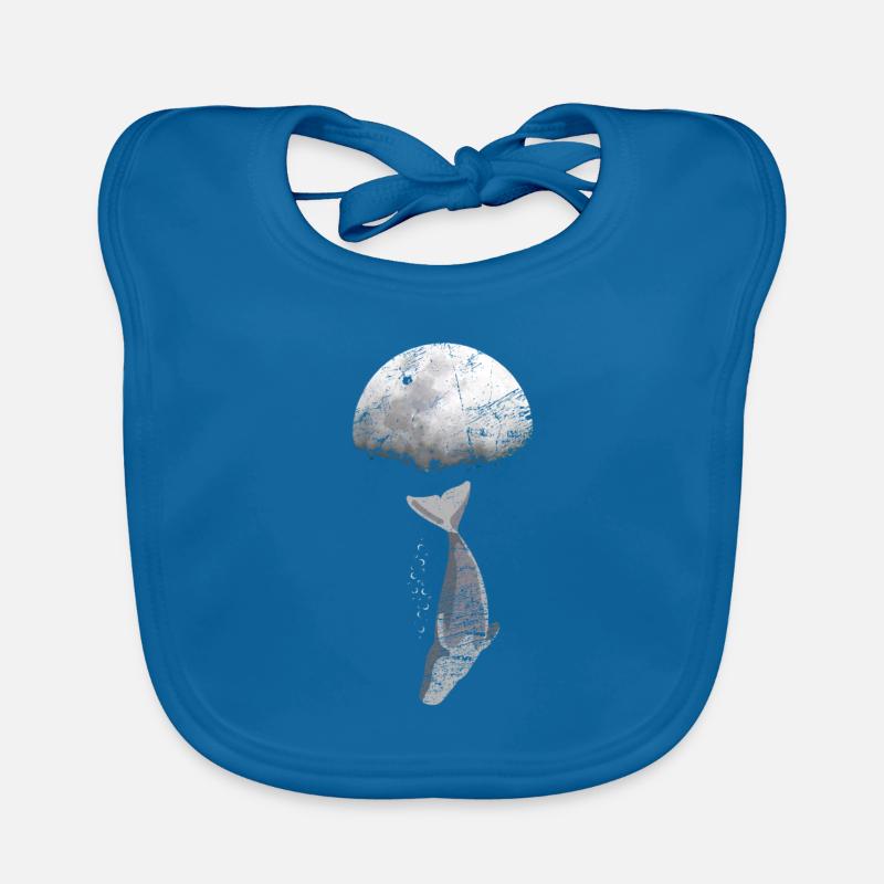 Baleine rorqual bleu cachalot évolution Bavoir bio Bébé