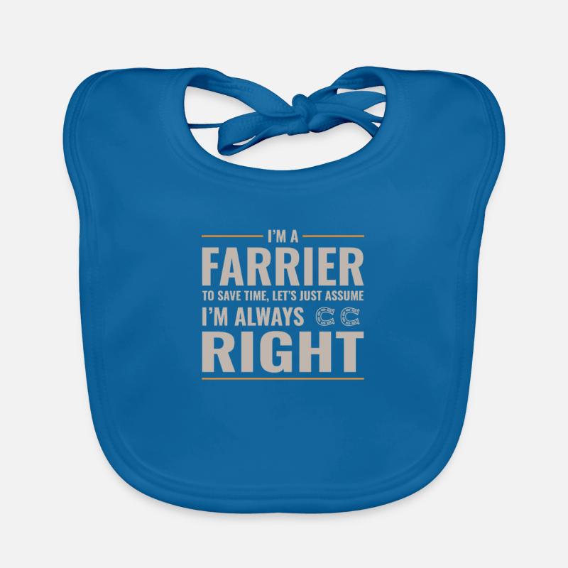 Cadeau drôle de forgeron maréchal-ferrant Bavoir bio Bébé