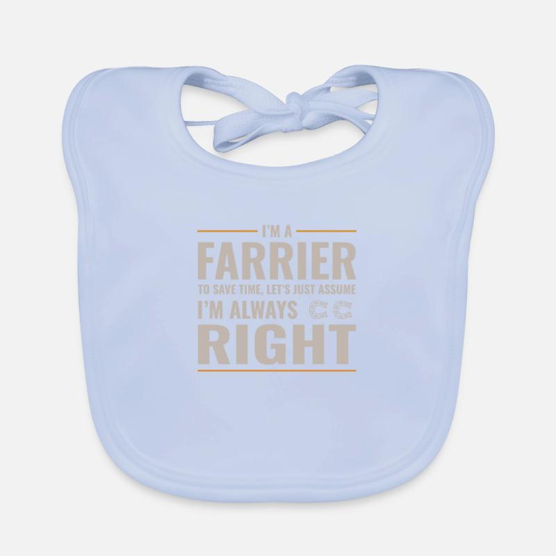 Farrier Blacksmith Funny Gift Organic Baby Bibs