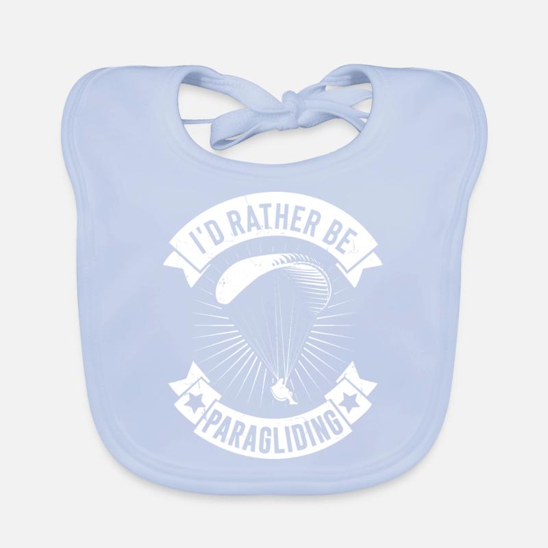 Paragliding Coole Sprüche Geschenk Baby Bio-Lätzchen