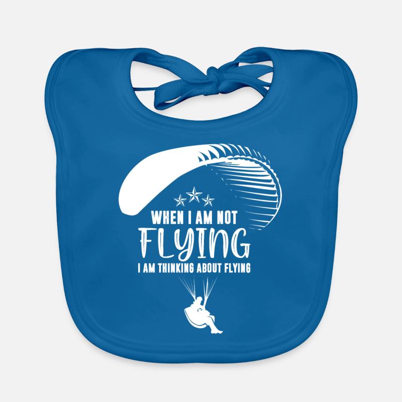 Paragliding tandem flight paragliding gift Organic Baby Bibs