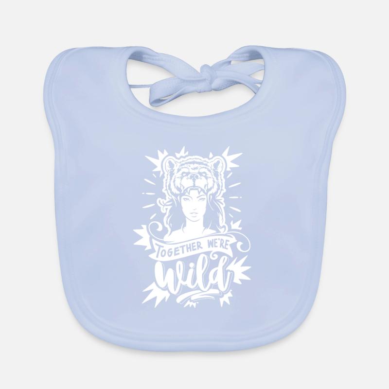 Echte Mädchen sind Mutig Baby Bio-Lätzchen