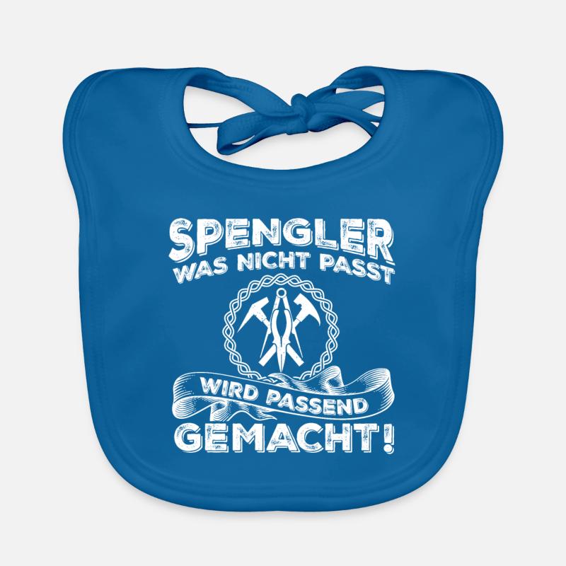 Spengler Handwerker Klempner Geschenk Baby Bio-Lätzchen