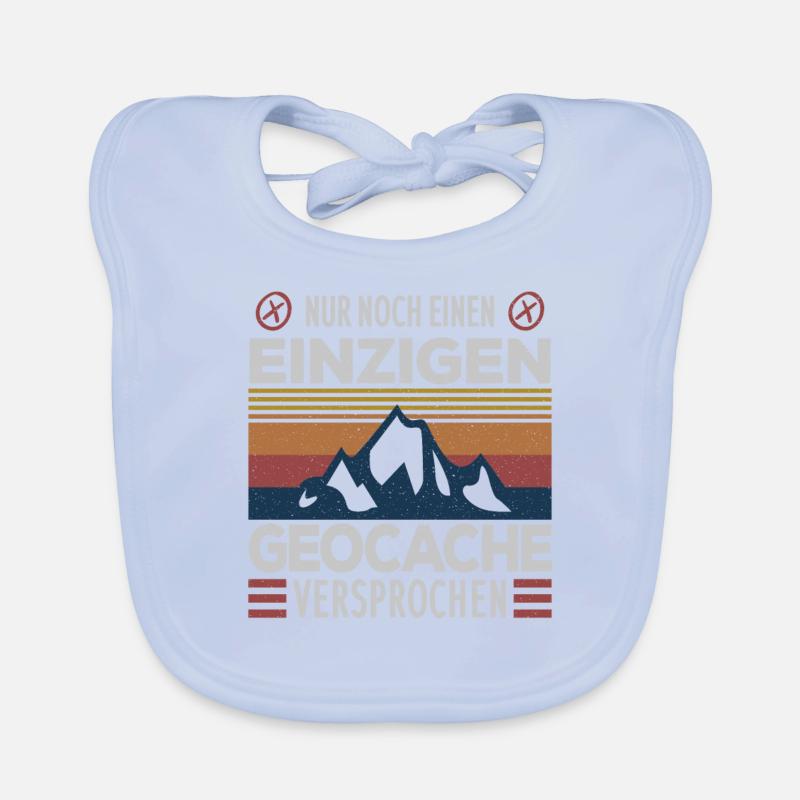 Nur noch einen einzigen Cache .. Geocaching Spruch Baby Bio-Lätzchen