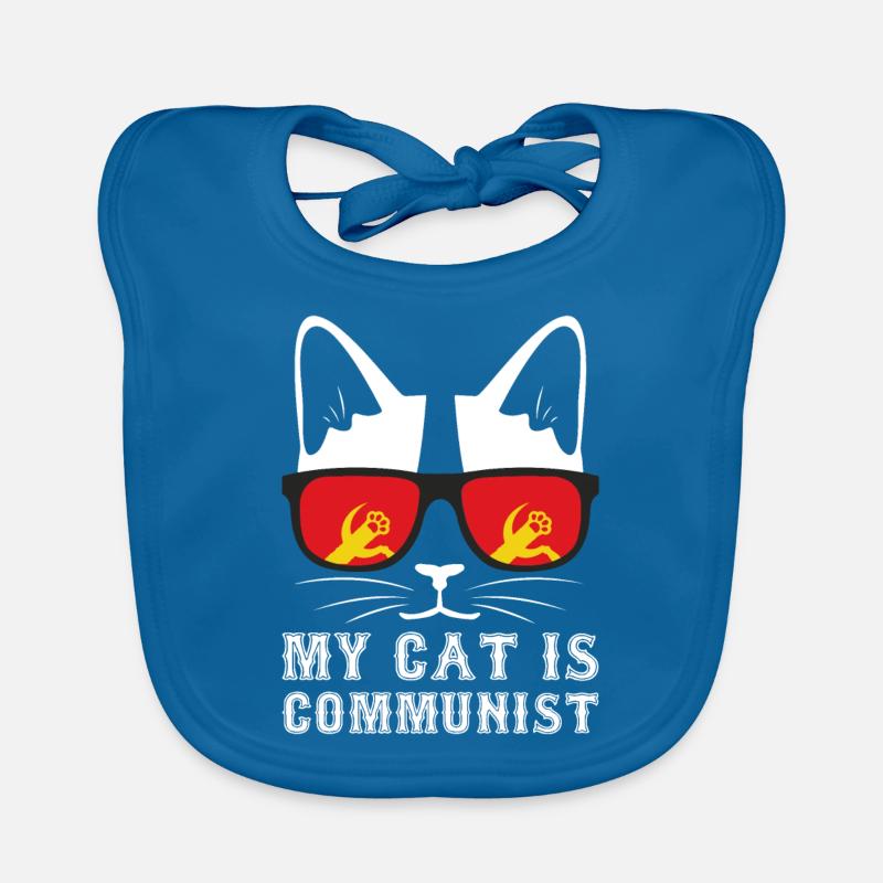 Mon chat est un communiste Bavoir bio Bébé