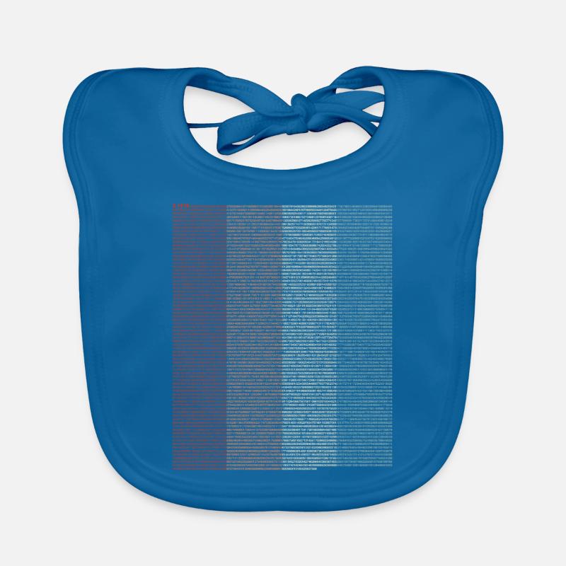 Pi Sign - Mathematics Mathematics - Pi Tag Organic Baby Bibs