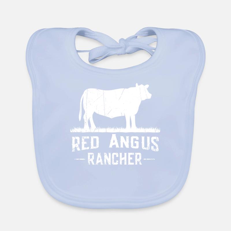 Red Angus Rancher - Kuhbauer Baby Bio-Lätzchen
