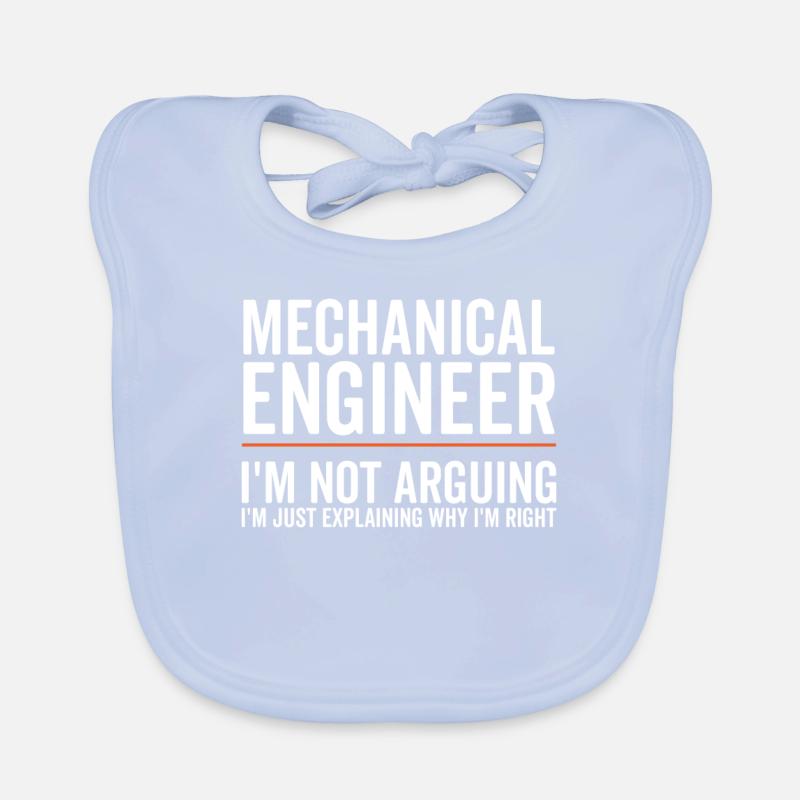 Just Explaining - Mechanical Engineer Organic Baby Bibs