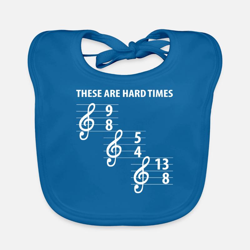 These Are Hard Difficult Times Music Organic Baby Bibs