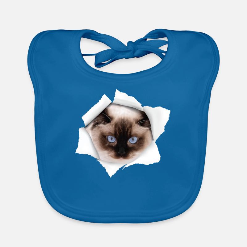 Beau chat déchiré - Ragdoll Cat Bavoir bio Bébé