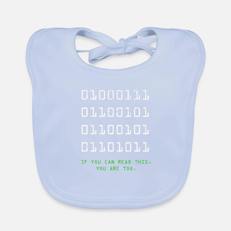 Geek Computer Nerd Binärcode IT Lustiger Programmierer Baby Bio-Lätzchen