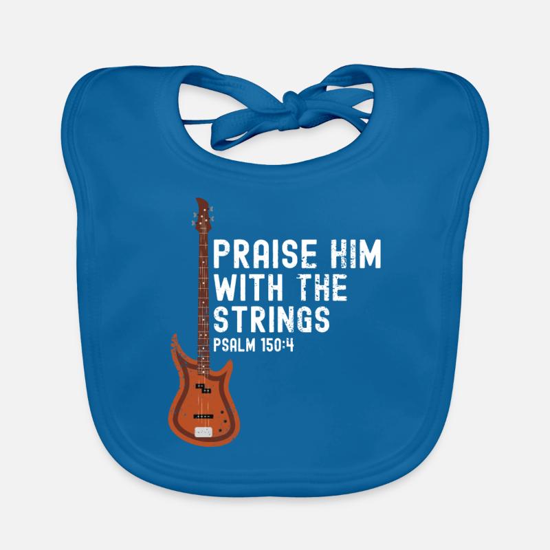 Loben Sie Ihn Mit String - E-Gitarre Baby Bio-Lätzchen