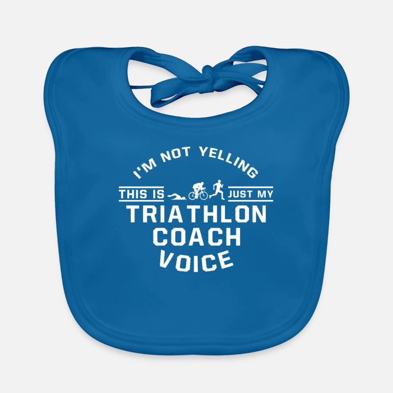 I Don't Scream - Triathlon Coach Organic Baby Bibs