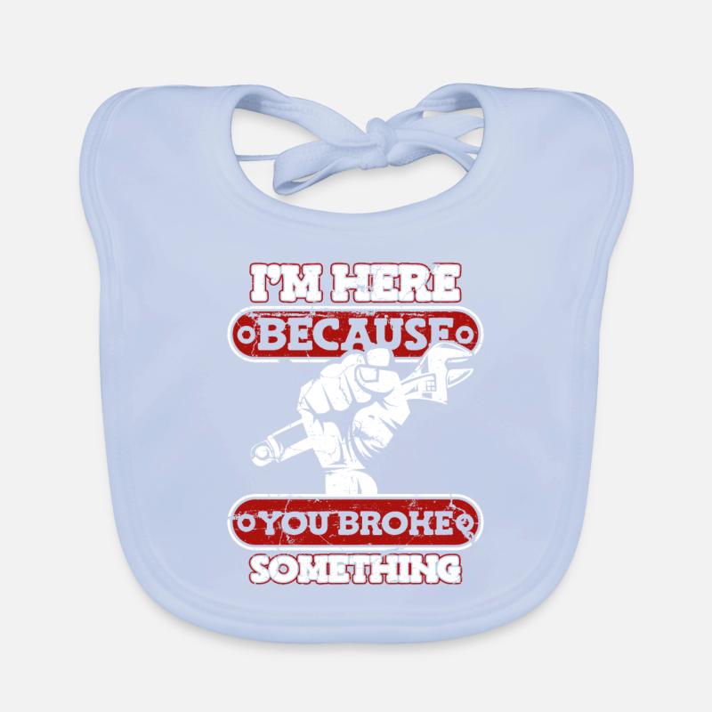 Mechanic Screwdriver Workshop Organic Baby Bibs