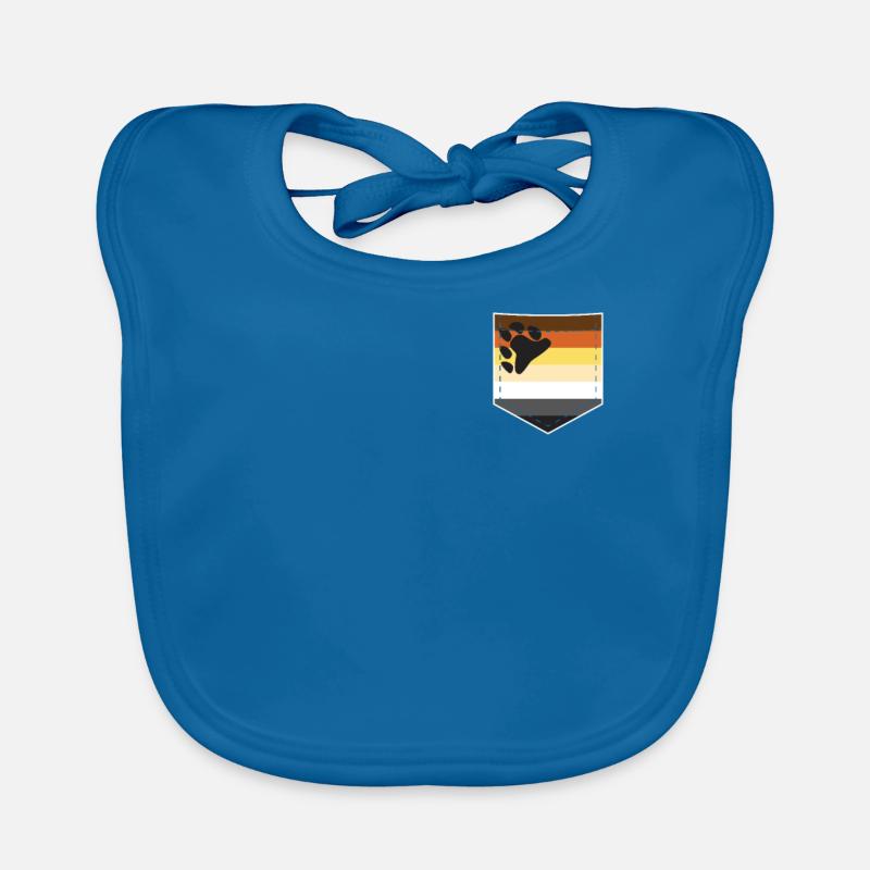 Sac avec drapeau LGBTQ Bear Pride Bavoir bio Bébé