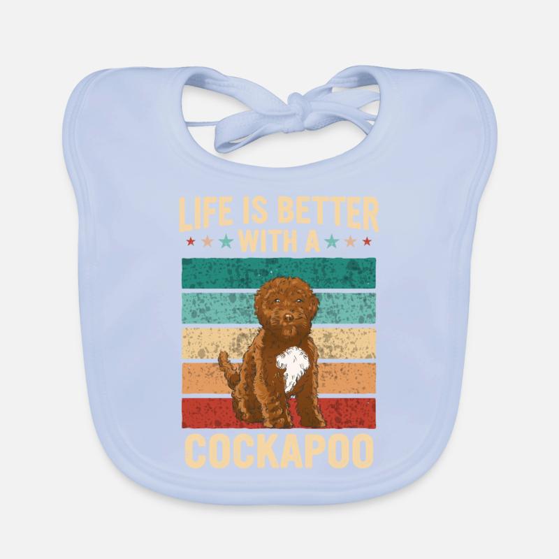 Cockapoo Hund Baby Bio-Lätzchen