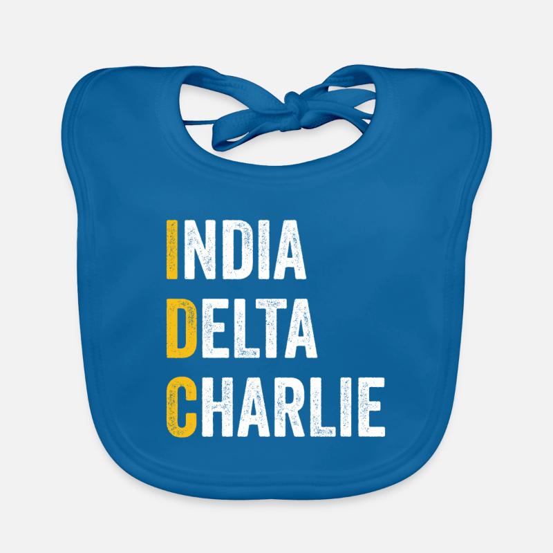 Computer-Chat India Delta Charlie - IDC Baby Bio-Lätzchen