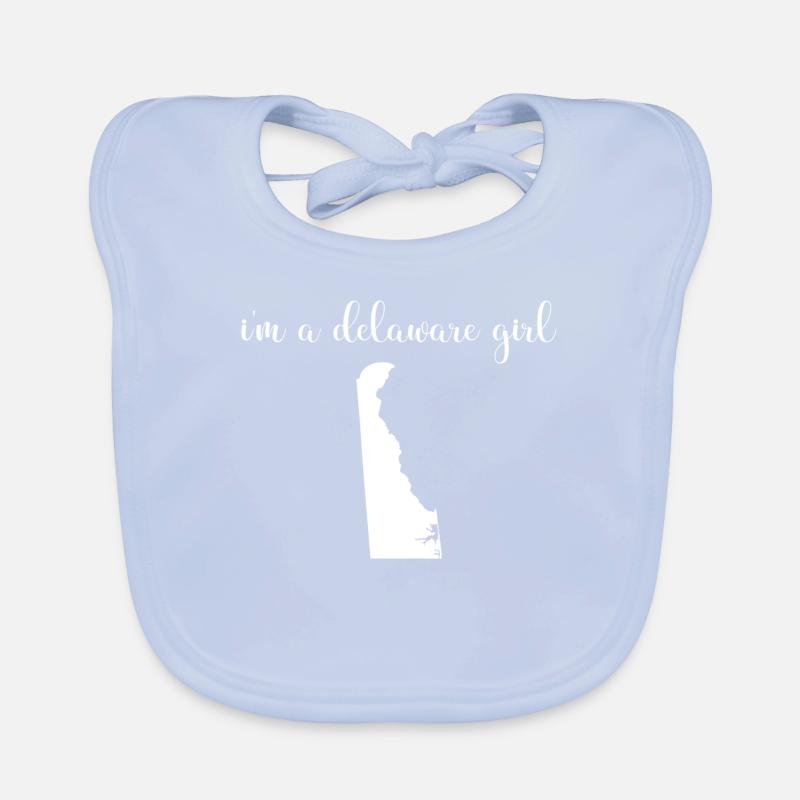 Ich Bin Ein Mädchen Aus Delaware - Staat Baby Bio-Lätzchen