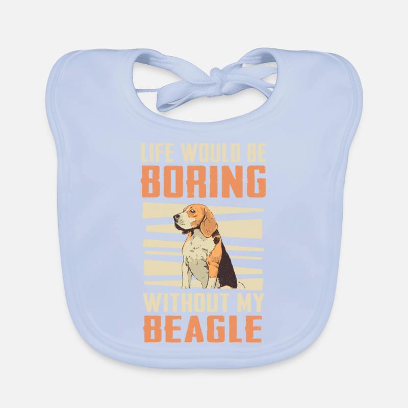 Beagle Dog Organic Baby Bibs