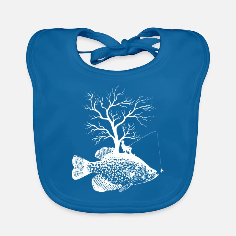 Graphic Tree - Fish -Crappies Organic Baby Bibs