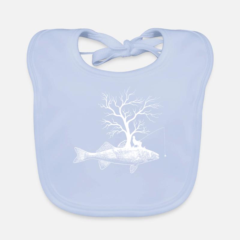 Graphic Tree - Fish Teat Organic Baby Bibs