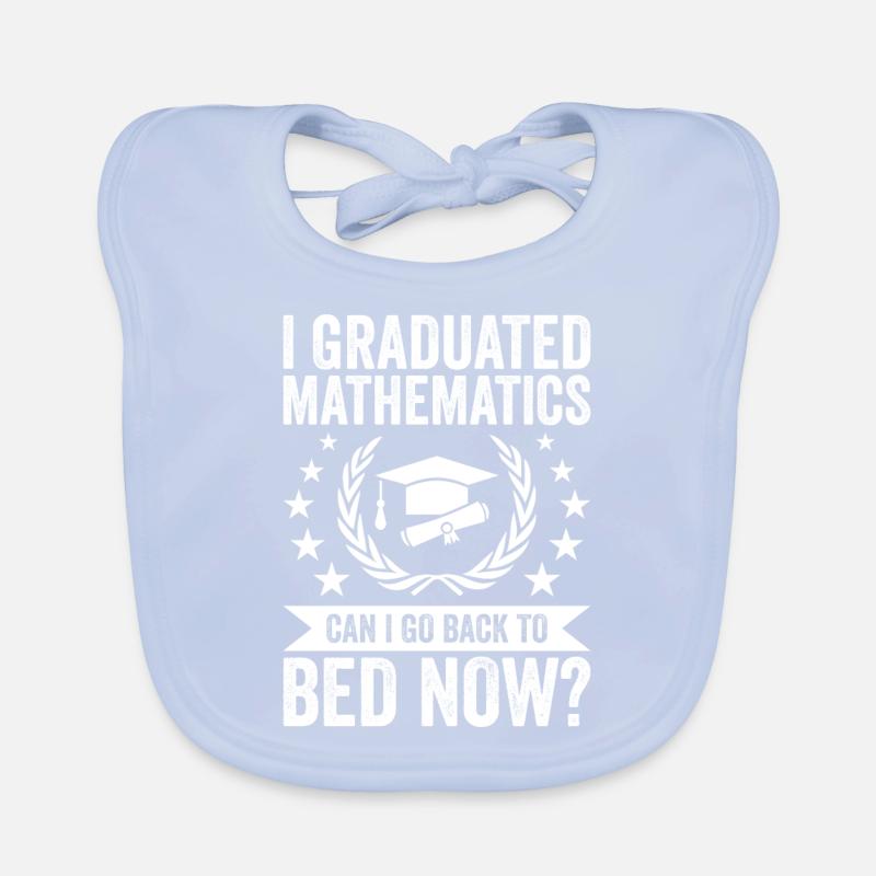 I studied mathematics Organic Baby Bibs