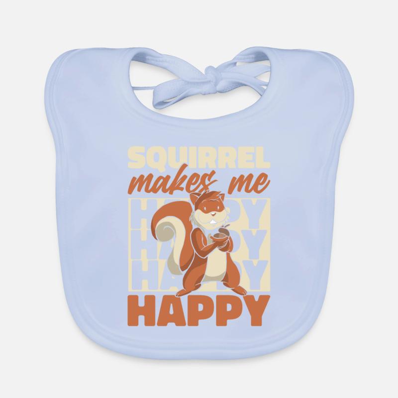 Eichhörnchen Tier Baby Bio-Lätzchen