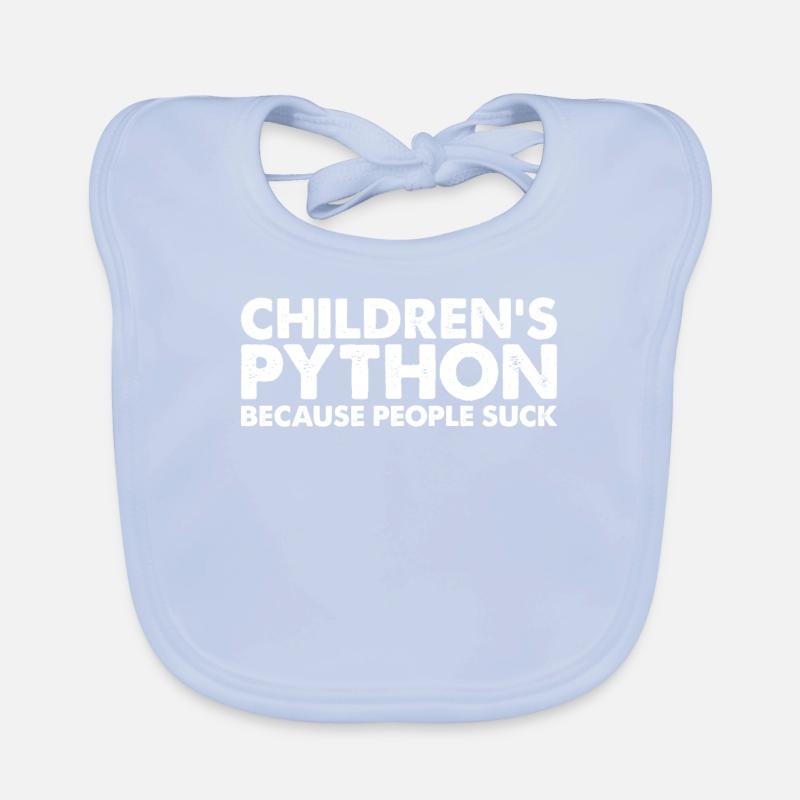People suck the python snake of children Organic Baby Bibs