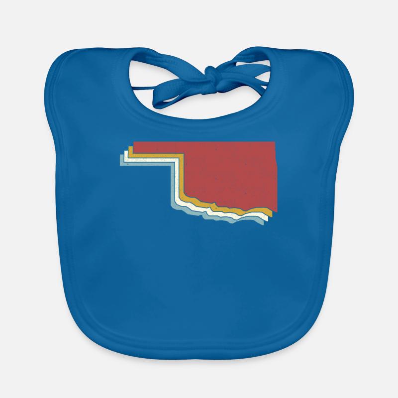 USA State - Vintage Map Oklahoma Baby Bio-Lätzchen