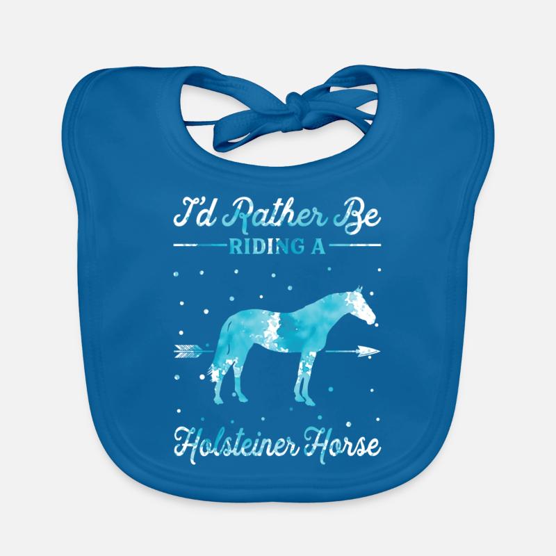 Monter un cheval Holsteiner Bavoir bio Bébé