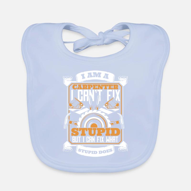 Carpenter Woodworker Carpentry Organic Baby Bibs