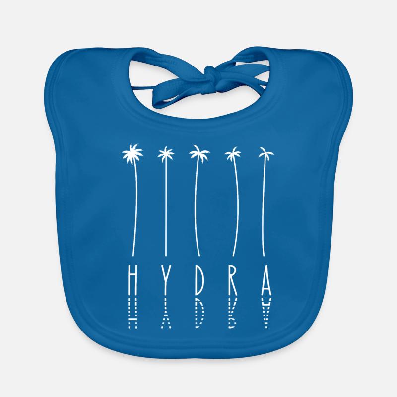 Vacances palmes - île Grèce Hydra Bavoir bio Bébé